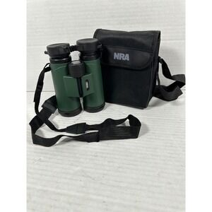 NRA 10x42 Binoculars Multi Coated Field 5.6 Green Hunting Birding with Case